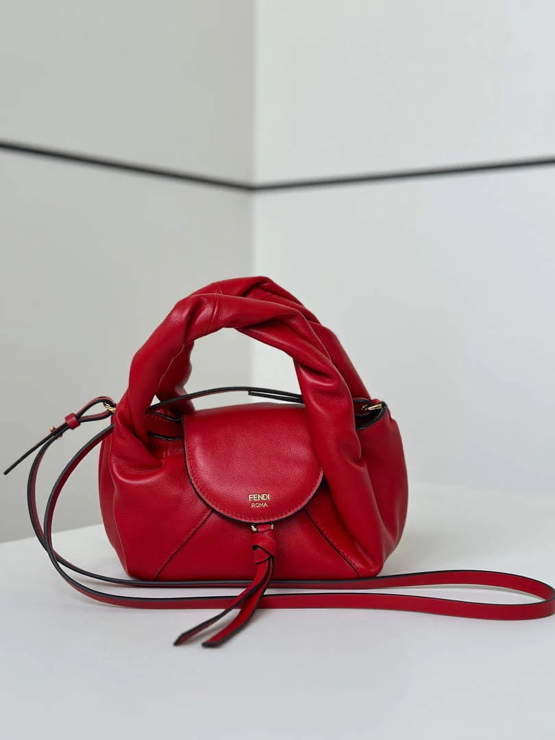 Mini Fendi Spy Bag, 8BS110 red calfskin - Default Title - View 2