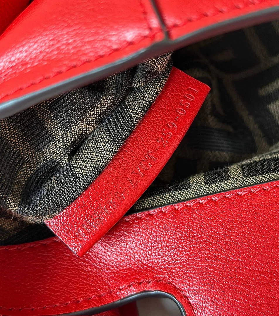 Mini Fendi Spy Bag, 8BS110 red calfskin - Default Title - View 8