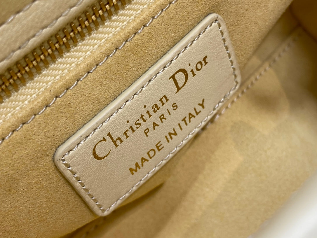 Mini Lady Dior Bag M0505 Light Yellow Cannage Lambskin - Default Title - View 10