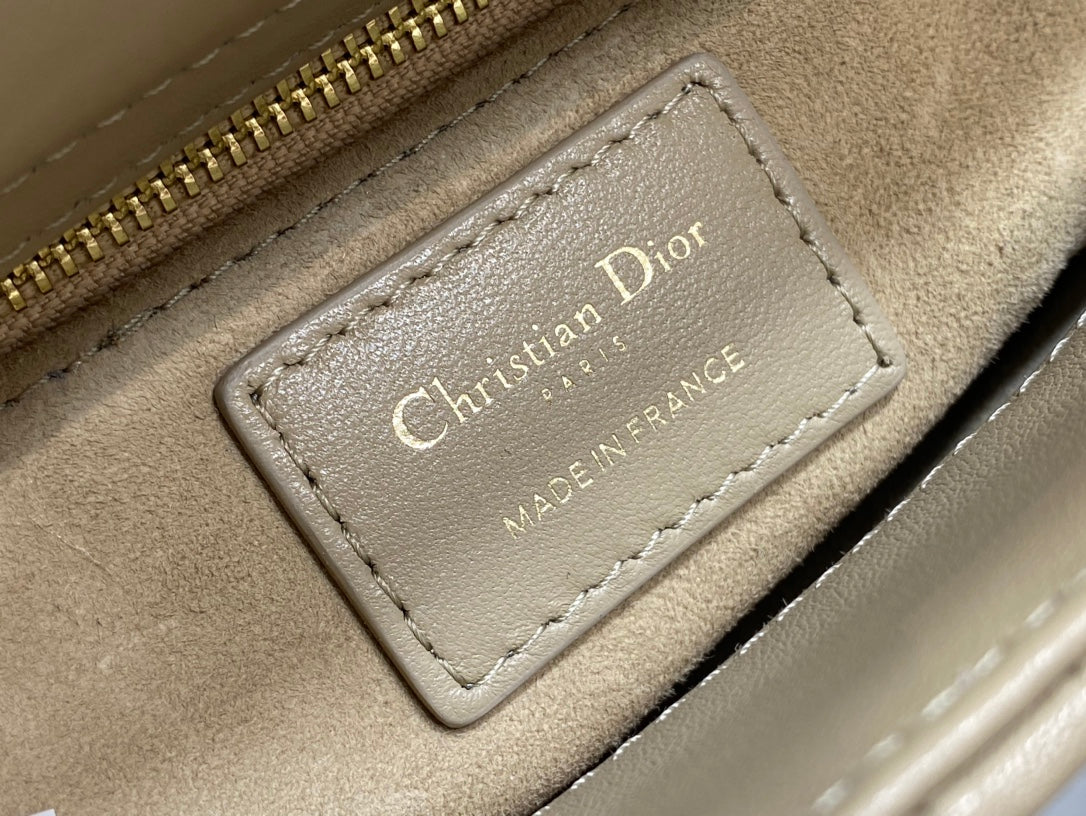 Mini Lady Dior Bag M0505 Apricot Cannage Lambskin - Default Title - View 7