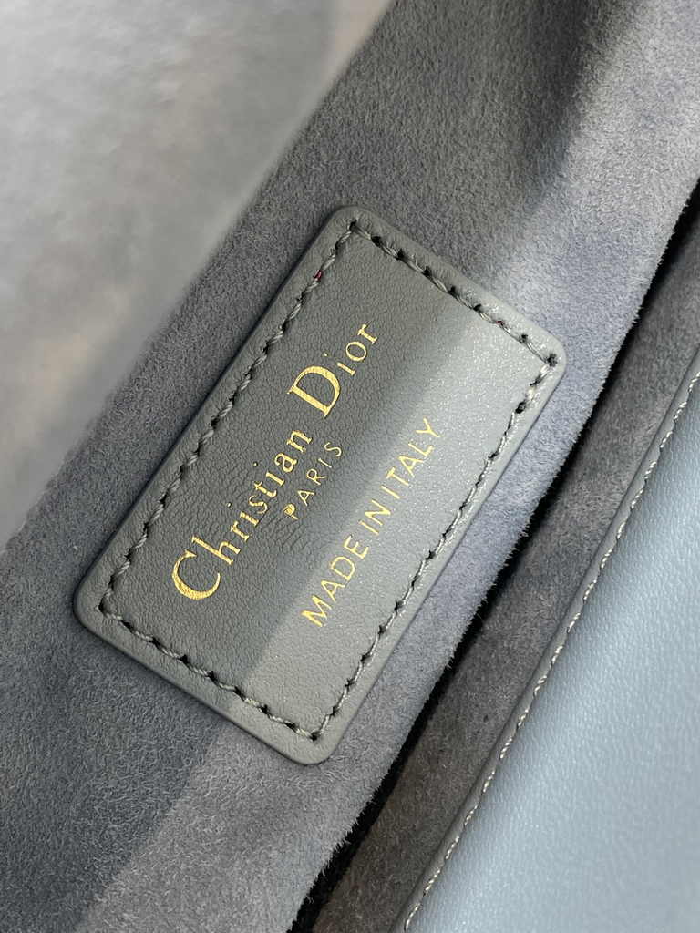 Mini Lady Dior Bag M0505 Blue Cannage Lambskin - Default Title - View 10