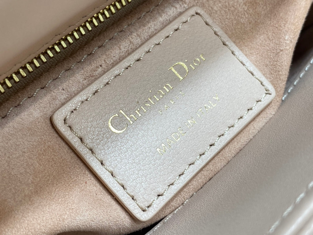 Mini Lady Dior Bag M0505 Powder Pink Cannage Lambskin - Default Title - View 10