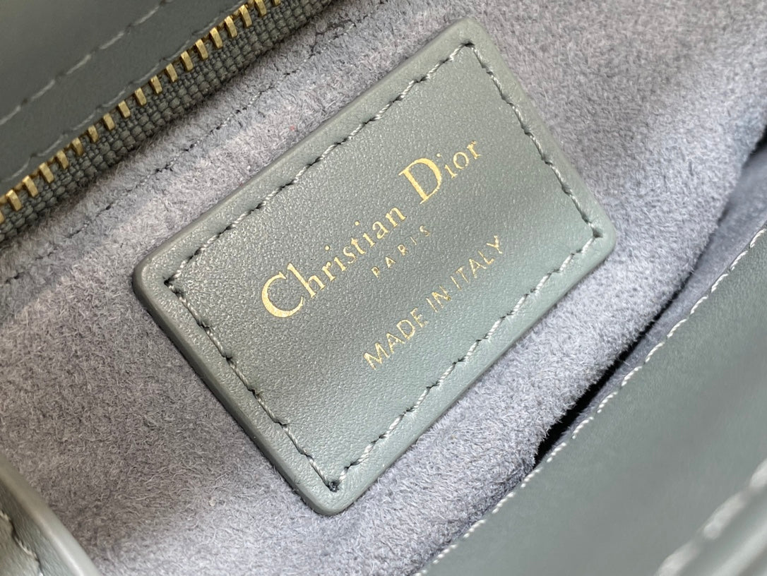 Mini Lady Dior Bag M0505 Green Cannage Lambskin - Default Title - View 9
