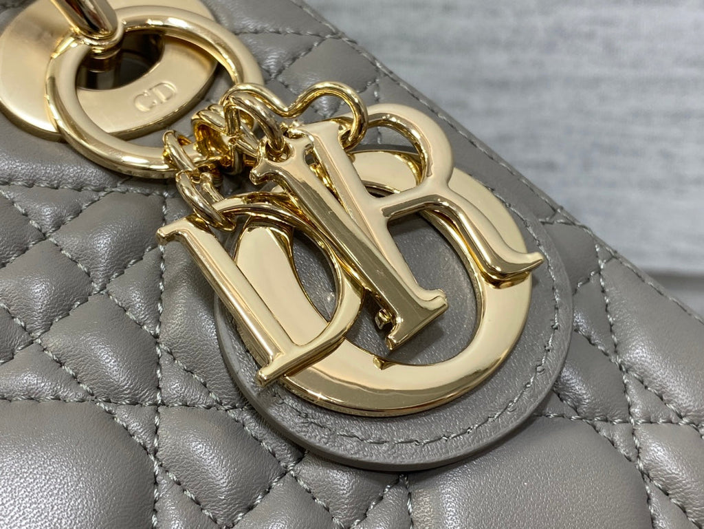 Mini Lady Dior Bag M0505 Dark Gray Cannage Lambskin - Default Title - View 9