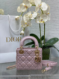 Mini Lady Dior Bag M0505 Blush Cannage Lambskin - Default Title - View 1