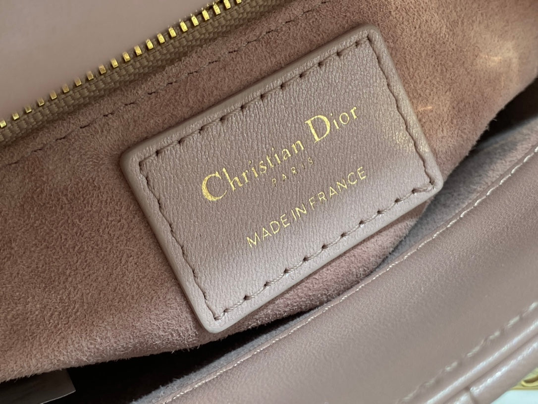 Mini Lady Dior Bag M0505 Blush Cannage Lambskin - Default Title - View 9