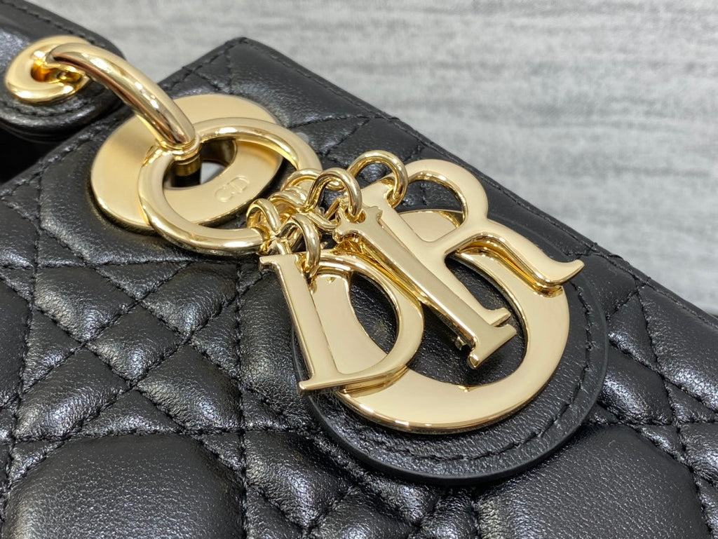 Mini Lady Dior Bag M0505 Black Cannage Lambskin - Default Title - View 6