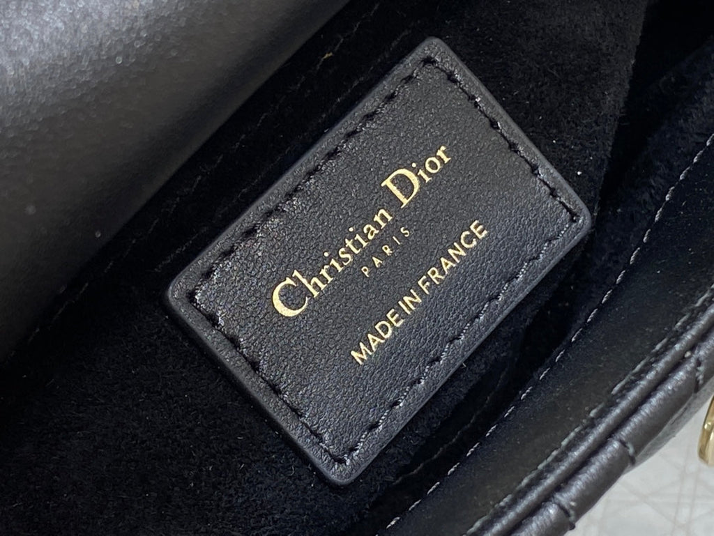 Mini Lady Dior Bag M0505 Black Cannage Lambskin - Default Title - View 9