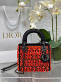 Mini Lady Dior Bag M0505 Red Lambskin M921 - Default Title - View 1
