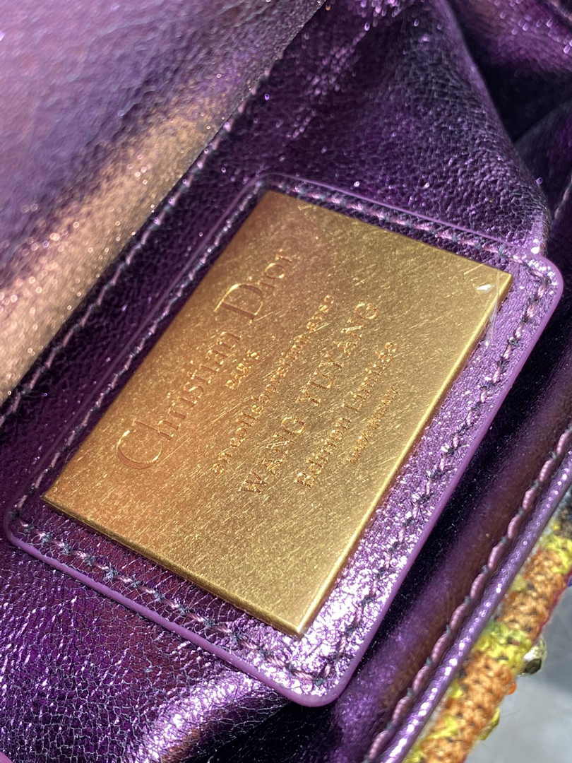 Mini Lady Dior Bag M0505 Purple Lambskin M912 - Default Title - View 8