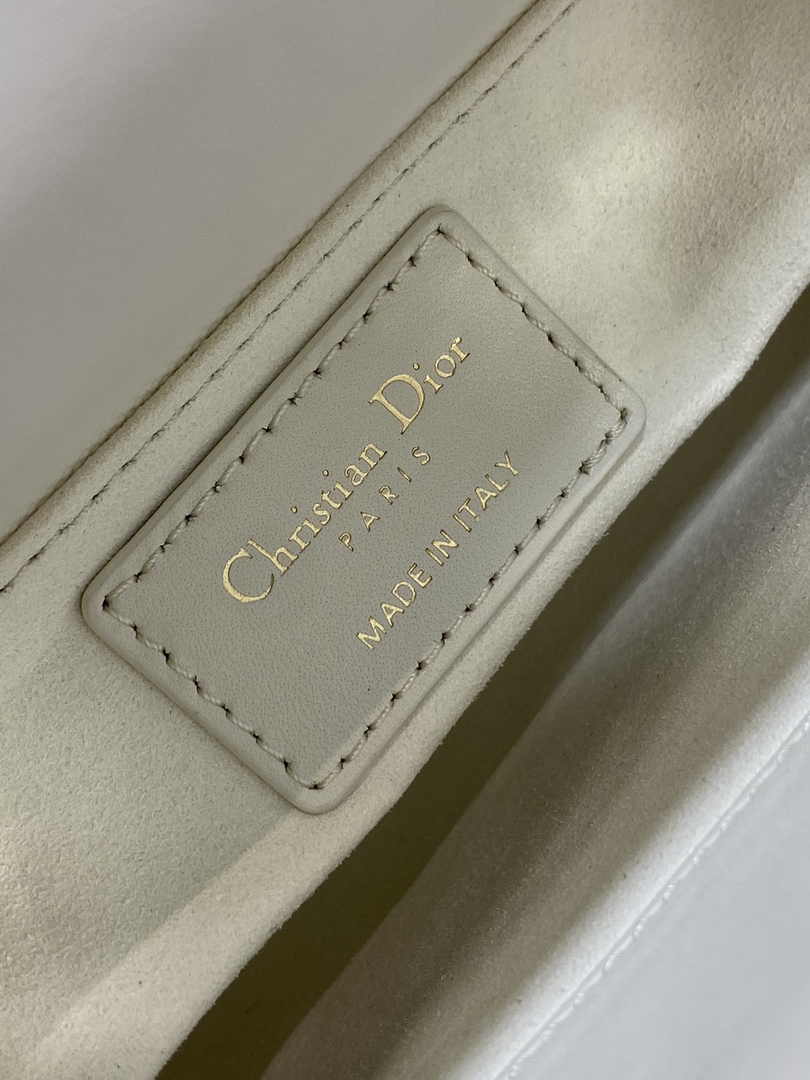 Mini Lady Dior Bag M0505 White Lambskin M914 - Default Title - View 10