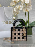 Mini Lady Dior Bag M0505 Black Lambskin M917 - Default Title - View 1