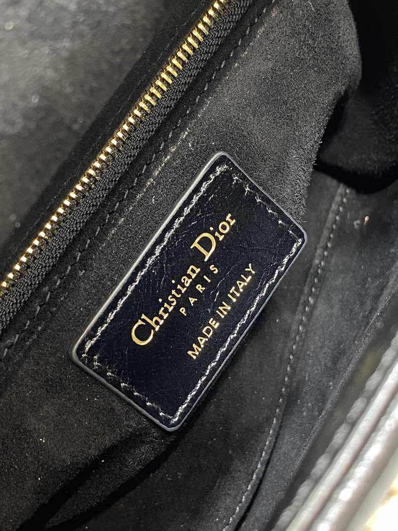 Mini Lady Dior Bag M0505 Black Lambskin M917 - Default Title - View 7