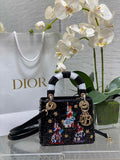 Mini Lady Dior Bag M0505 Black Lambskin M920 - Default Title - View 1