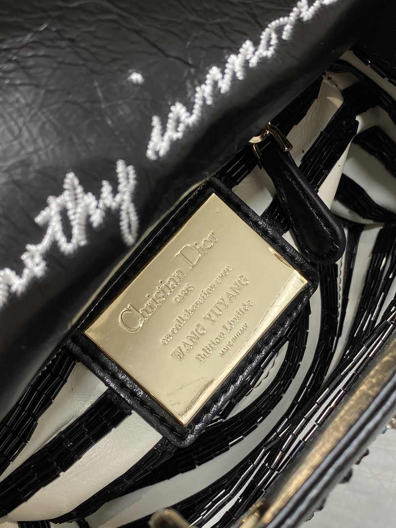 Mini Lady Dior Bag M0505 Black Lambskin M920 - Default Title - View 7