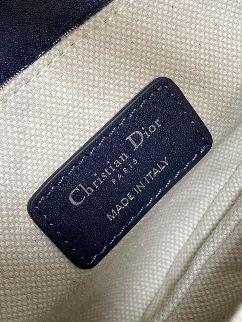 Mini Saddle Bag with Strap M0456 Blue Dior Oblique Jacquard and Smooth Calfskin