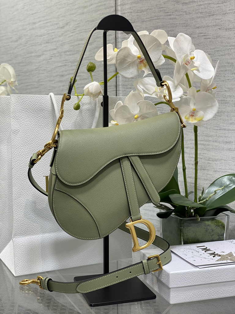 36. Dior Saddle Bag M0455 wrapped with tissue paper and logo sticker
