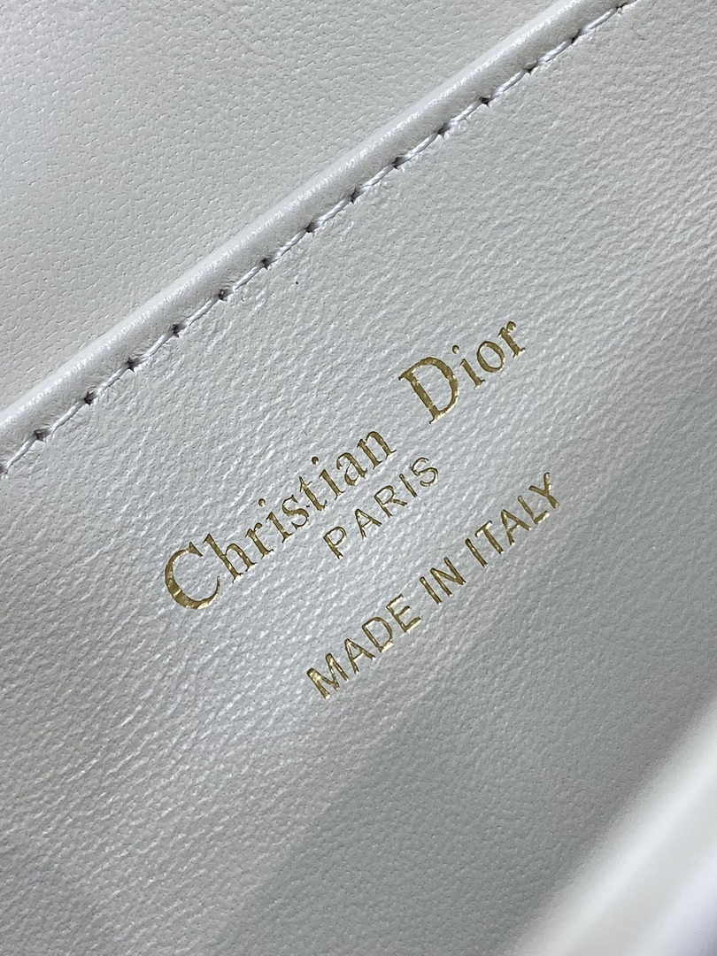 Miss Dior Flap Bag M2610 Beige Miss Dior Allover Calfskin with Gold-Finish Studs - Default Title - View 10