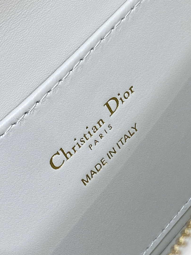 Miss Dior Flap Bag M2610 White and Black Miss Dior Graffiti Printed Calfskin - Default Title - View 10
