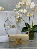Miss Dior Flap Bag M2610 Apricot Patent Calfskin - Default Title - View 1