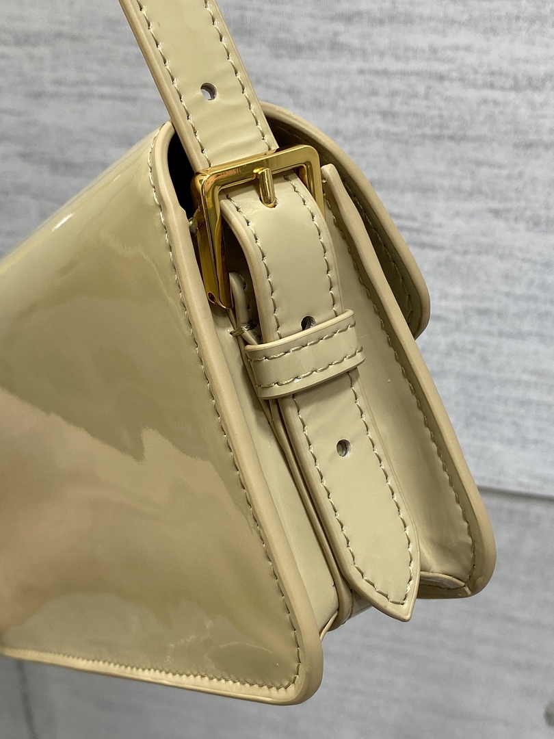 Miss Dior Flap Bag M2610 Apricot Patent Calfskin - Default Title - View 7