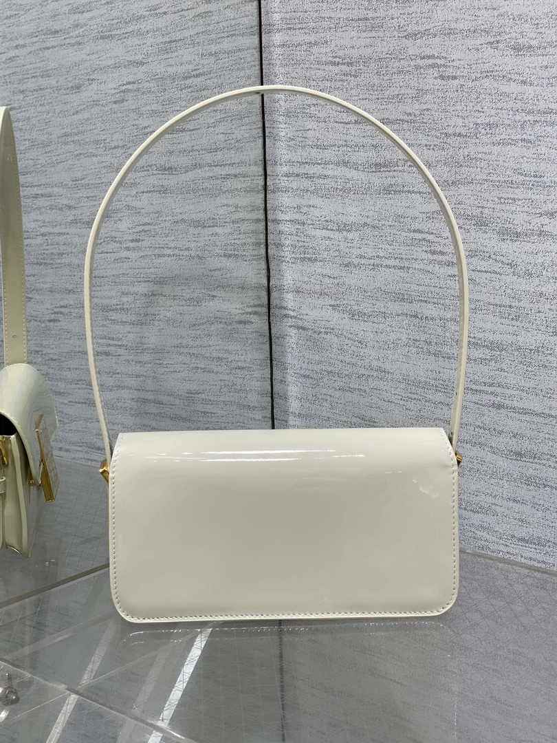 Miss Dior Flap Bag M2610 Beige Patent Calfskin - Default Title - View 5
