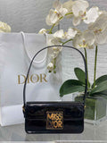 Miss Dior Flap Bag M2610 Black Patent Calfskin - Default Title - View 1