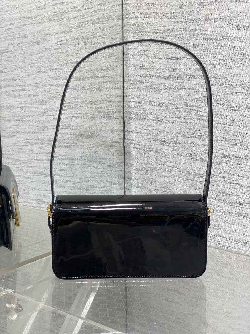 Miss Dior Flap Bag M2610 Black Patent Calfskin - Default Title - View 5