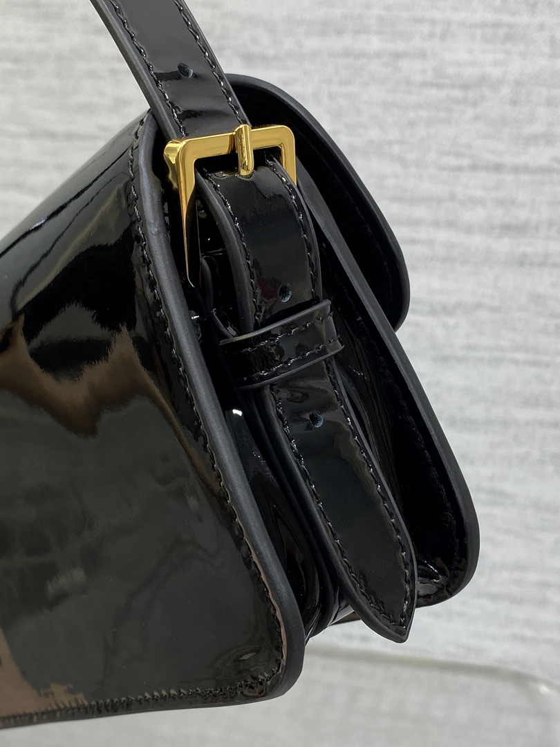 Miss Dior Flap Bag M2610 Black Patent Calfskin - Default Title - View 7