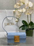 Miss Dior Flap Bag M2610 Blue Quilted Miss Dior Allover Calfskin - Default Title - View 1