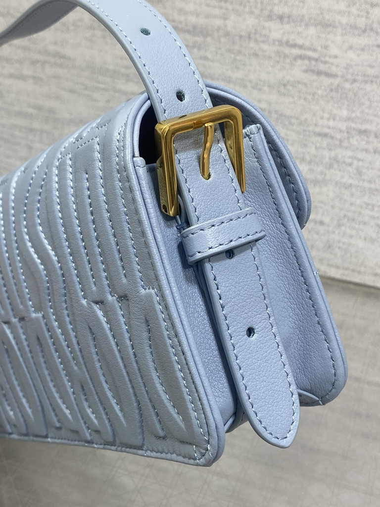 Miss Dior Flap Bag M2610 Blue Quilted Miss Dior Allover Calfskin - Default Title - View 5