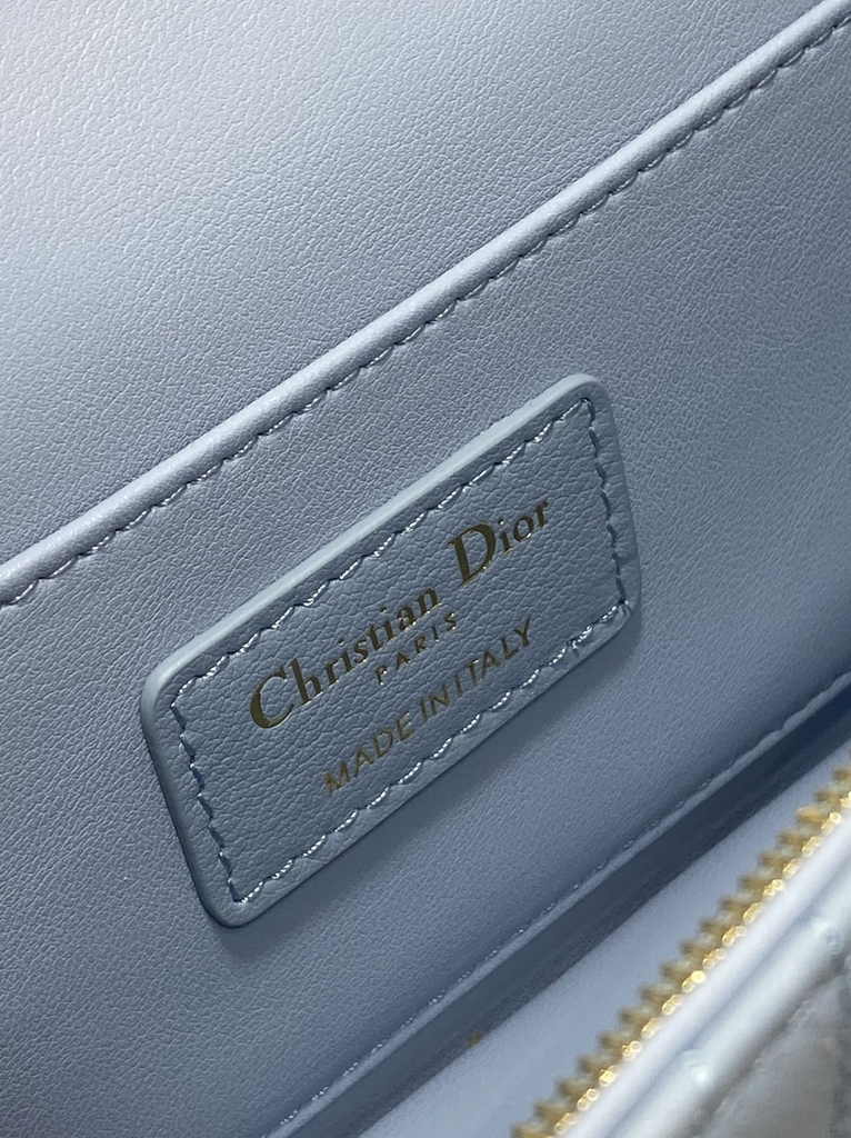 Miss Dior Flap Bag M2610 Blue Quilted Miss Dior Allover Calfskin - Default Title - View 10