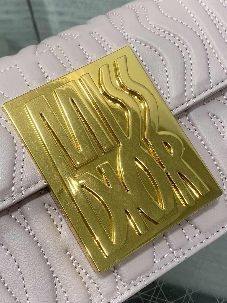 Miss Dior Flap Bag M2610 Pink Quilted Miss Dior Allover Calfskin - Default Title - View 4