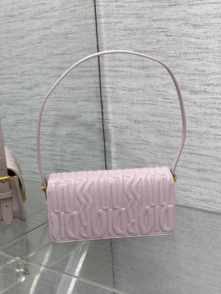 Miss Dior Flap Bag M2610 Pink Quilted Miss Dior Allover Calfskin - Default Title - View 5