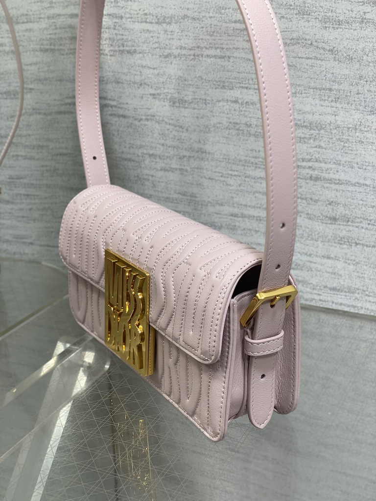 Miss Dior Flap Bag M2610 Pink Quilted Miss Dior Allover Calfskin - Default Title - View 6