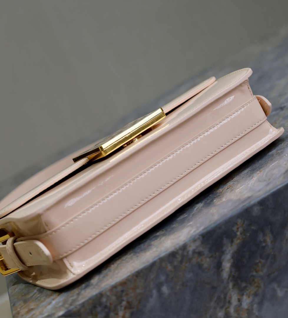 Miss Dior Flap Bag M2610 Powder Pink Patent Calfskin - Default Title - View 8