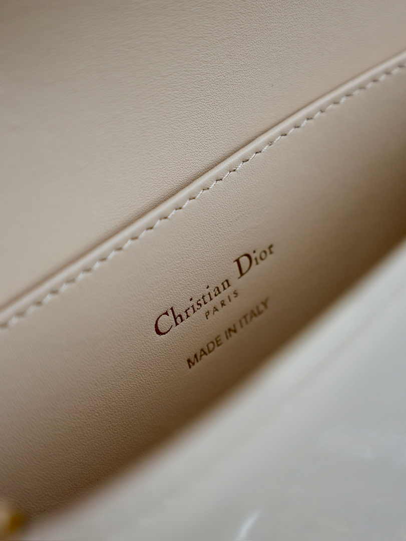 Miss Dior Flap Bag M2610 Powder Pink Patent Calfskin - Default Title - View 9