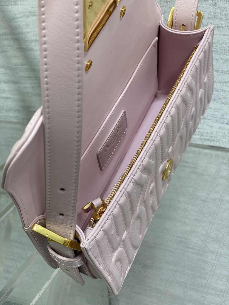 Miss Dior Flap Bag M2610 Pink Quilted Miss Dior Allover Calfskin - Default Title - View 9