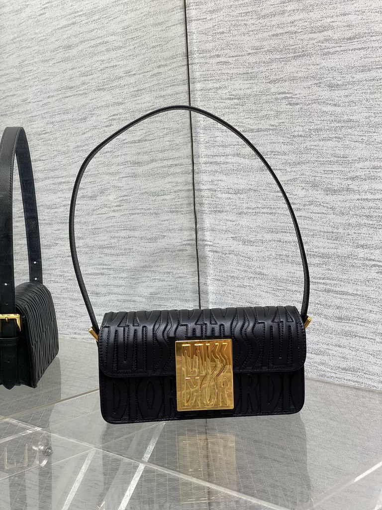 Miss Dior Flap Bag M2610 Black Quilted Miss Dior Allover Calfskin - Default Title - View 2