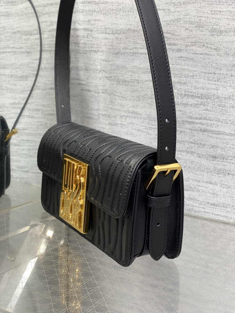 Miss Dior Flap Bag M2610 Black Quilted Miss Dior Allover Calfskin - Default Title - View 4