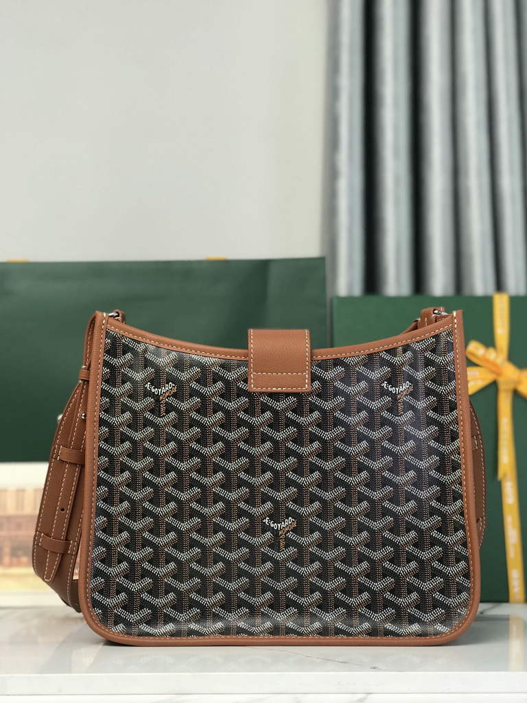 Goyard Musette bag, Goyardine Canvas Brown
