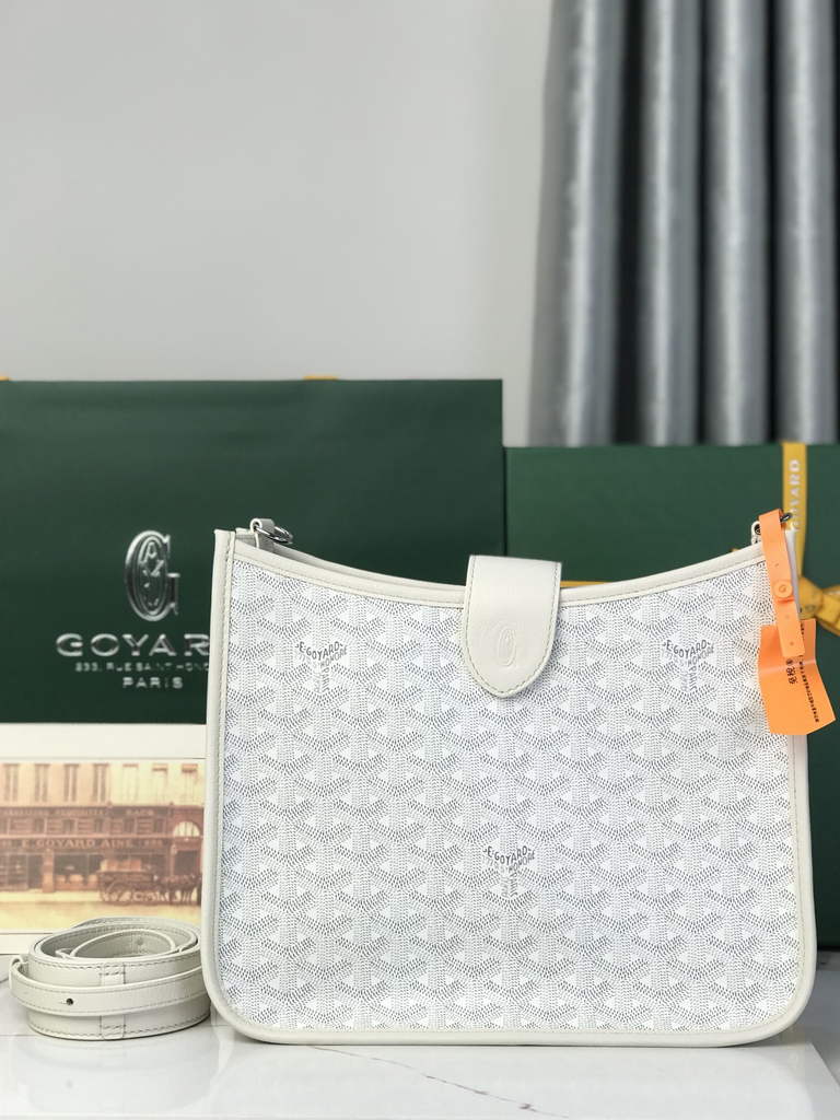 Goyard Musette bag, Goyardine Canvas White