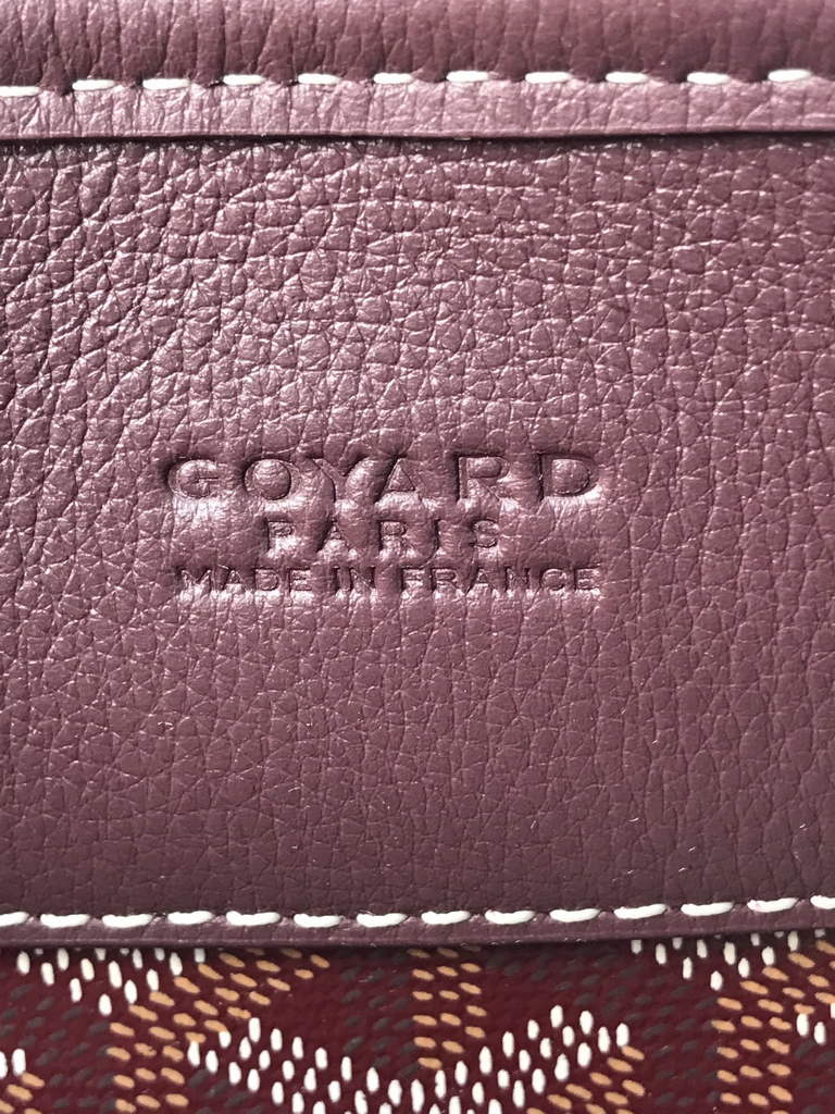 Goyard Musette bag, Goyardine Canvas Purple