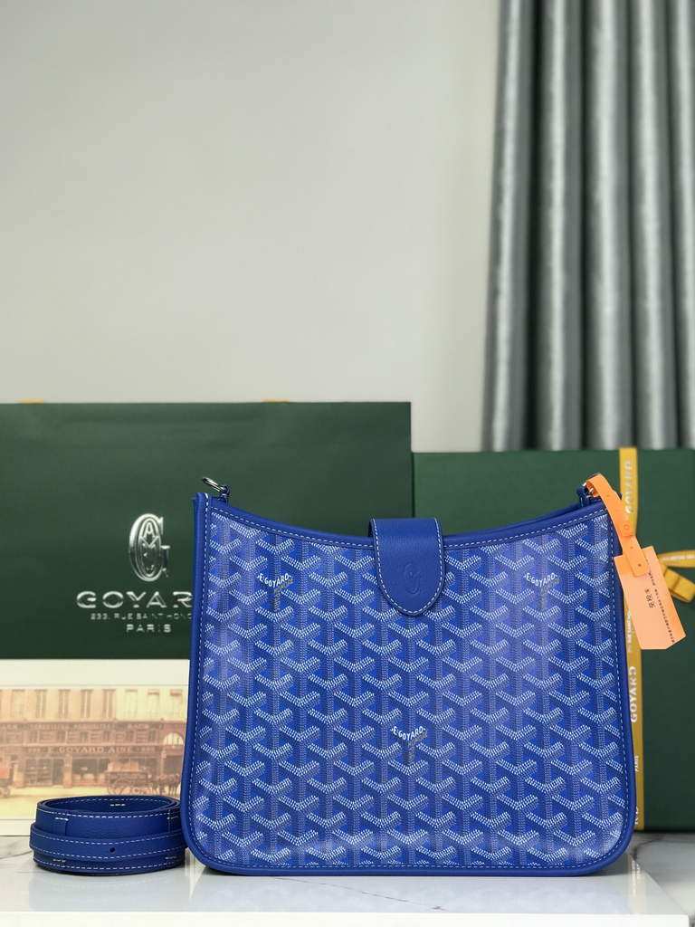 Goyard Musette bag, Goyardine Canvas Blue