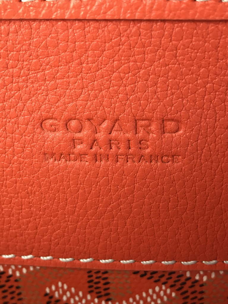 Goyard Musette bag, Goyardine Canvas Orange