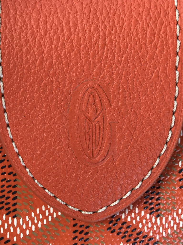 Goyard Musette bag, Goyardine Canvas Orange
