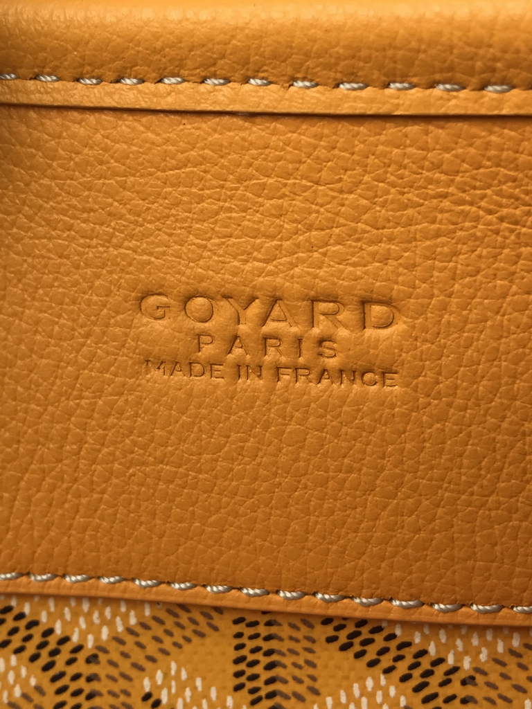 Goyard Musette bag, Goyardine Canvas Yellow