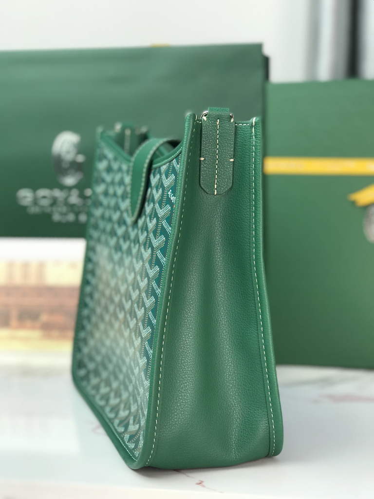 Goyard Musette bag, Goyardine Canvas Green