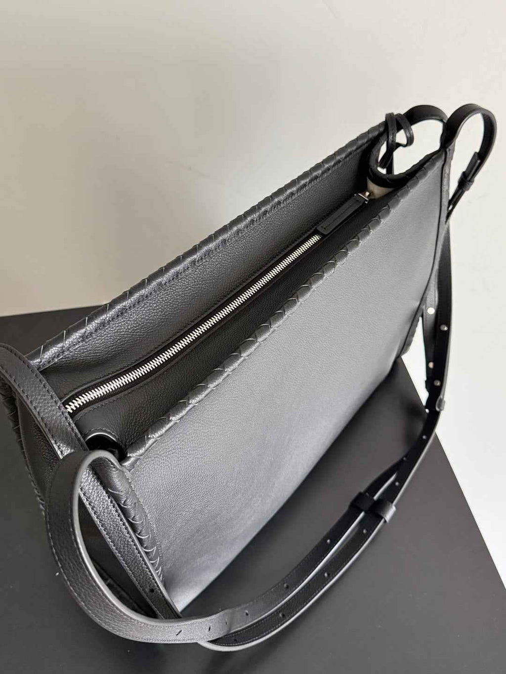 Bottega Veneta Men's Corriere Messenger Bag – Black 826852 - Default Title - View 4