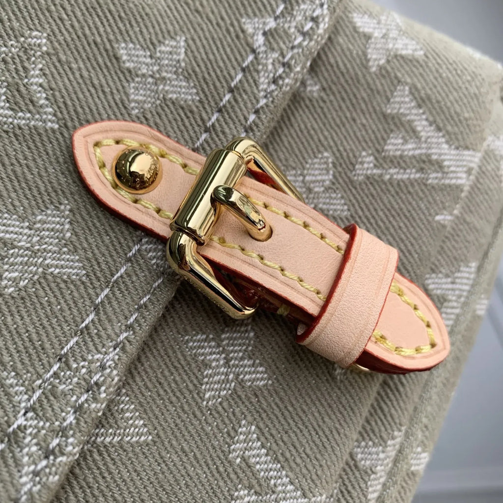Louis Vuitton Pochette Accessoire Cargo Bag M27602 Gray Denim